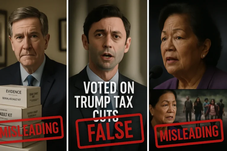 Republican Campaign Ads in 2026 Senate Races: Three Fact-Checks of Misleading Claims