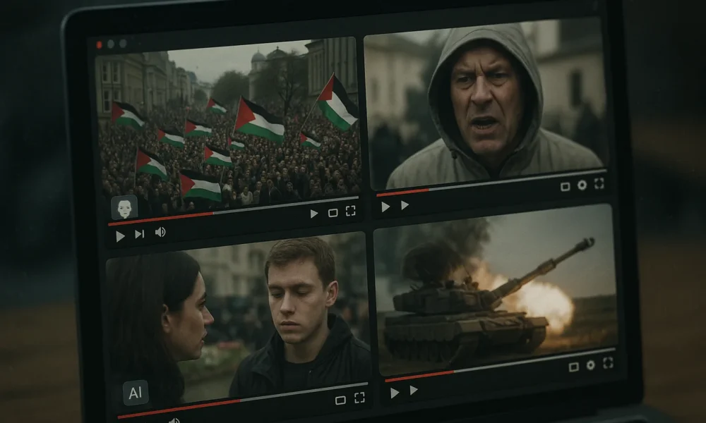 AI-Generated and Mislabeled Videos Spread False Claims About Protests, Arrests, and Public Events