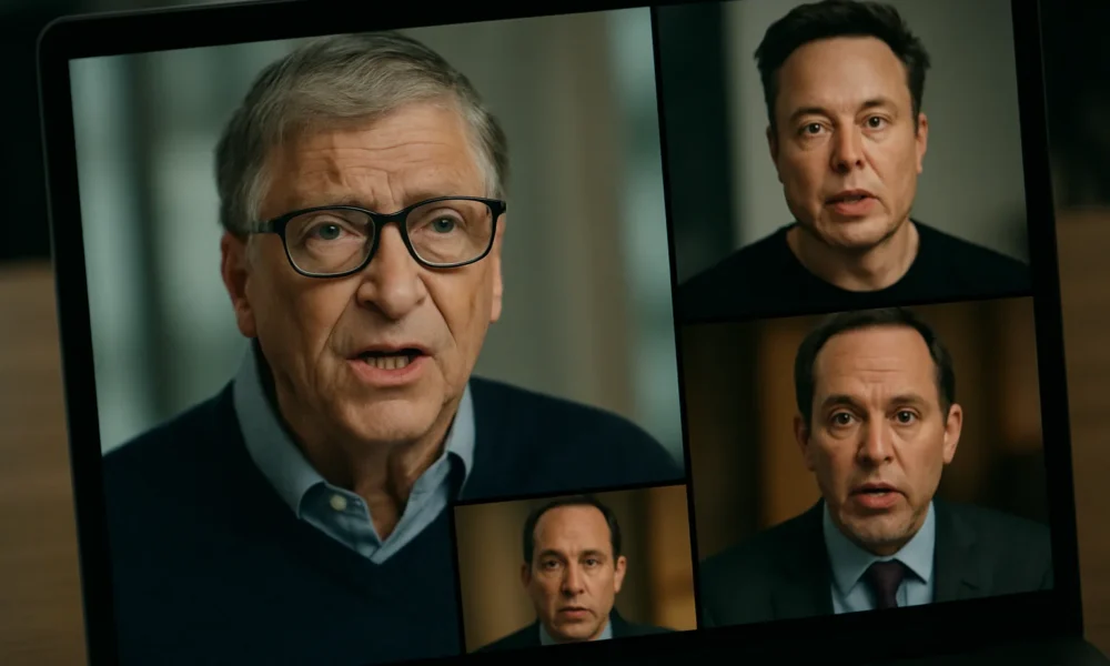 AI-Generated Videos Falsely Attributed to Bill Gates, Elon Musk, and Public Figures