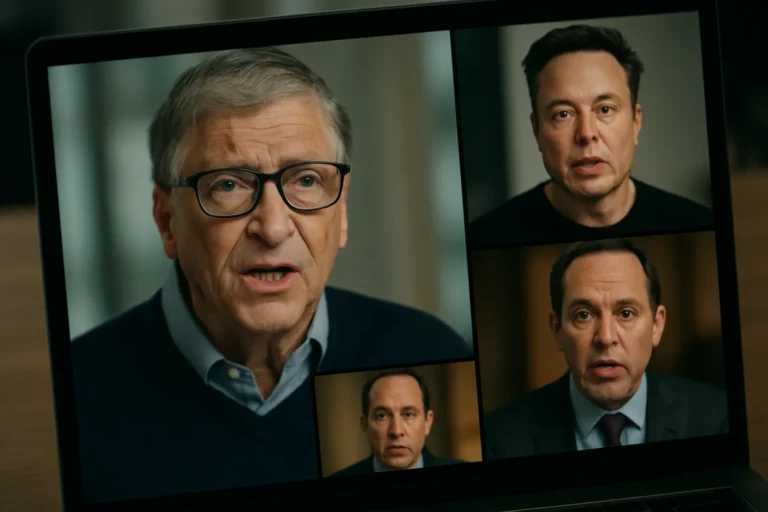 AI-Generated Videos Falsely Attributed to Bill Gates, Elon Musk, and Public Figures