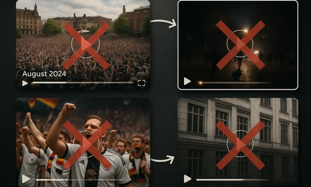 Viral Videos Misidentify Crowds and Events Through Mislabeling and Old Footage
