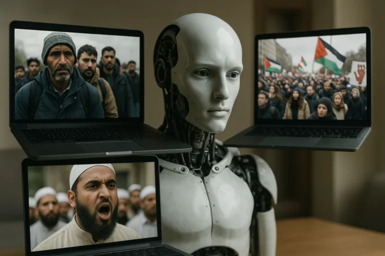 AI-Generated Videos Spread False Claims About Asylum Seekers and Palestine Rallies