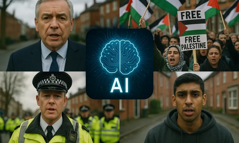 AI-Generated Videos Spread False Claims About UK Protests, Immigration, and Asylum