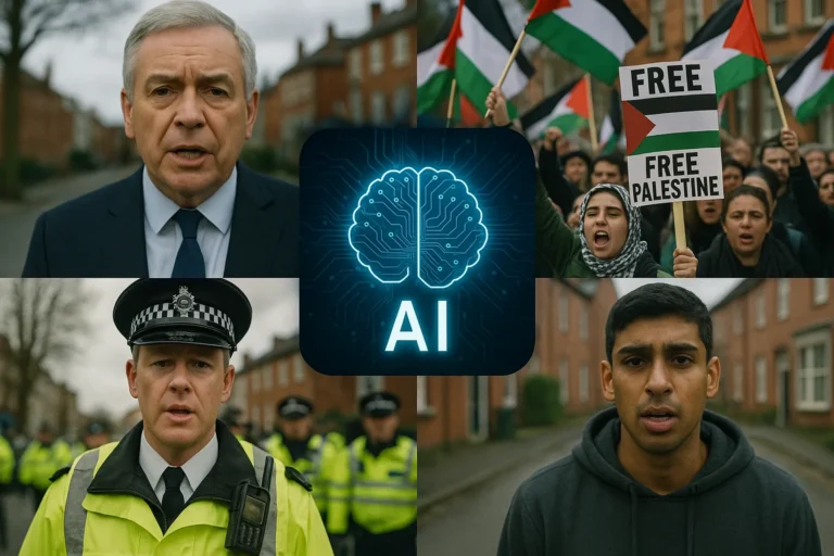 AI-Generated Videos Spread False Claims About UK Protests, Immigration, and Asylum