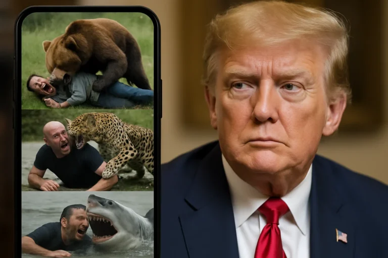Trump Posts Animal Attack Videos, Including AI-Generated Content, on Truth Social