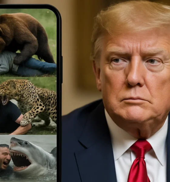 Trump Posts Animal Attack Videos, Including AI-Generated Content, on Truth Social