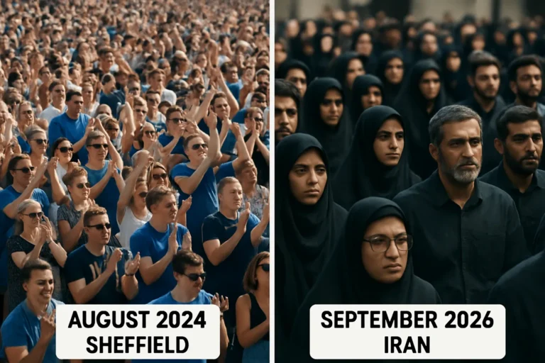 Viral Videos Misidentified as Recent Events: Sheffield Crowd, Iran Protests, NATO Campaign