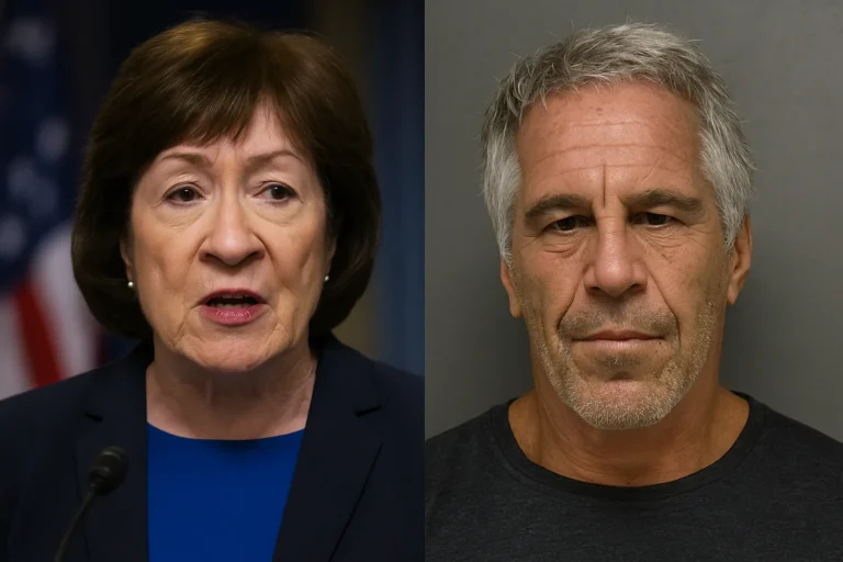 Democratic Ads Link Senator Collins to Epstein Without Evidence