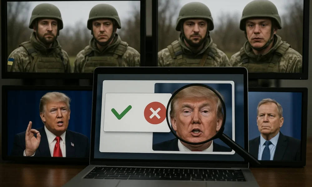Deepfake and Out-of-Context Video Compilations Spread False Narratives About Ukraine, Trump, and School Violence